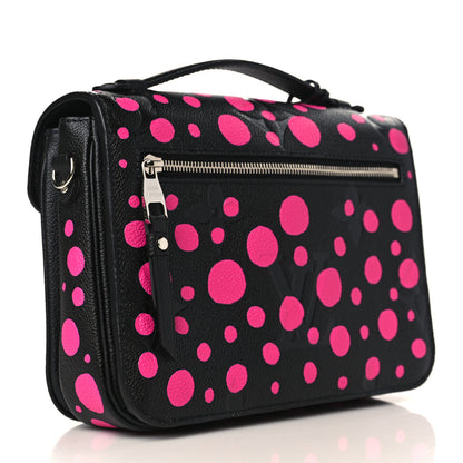Louis Vuitton LV x YK Empreinte Monogram Giant Pochette Metis Black Fuchsia 3 of 9
