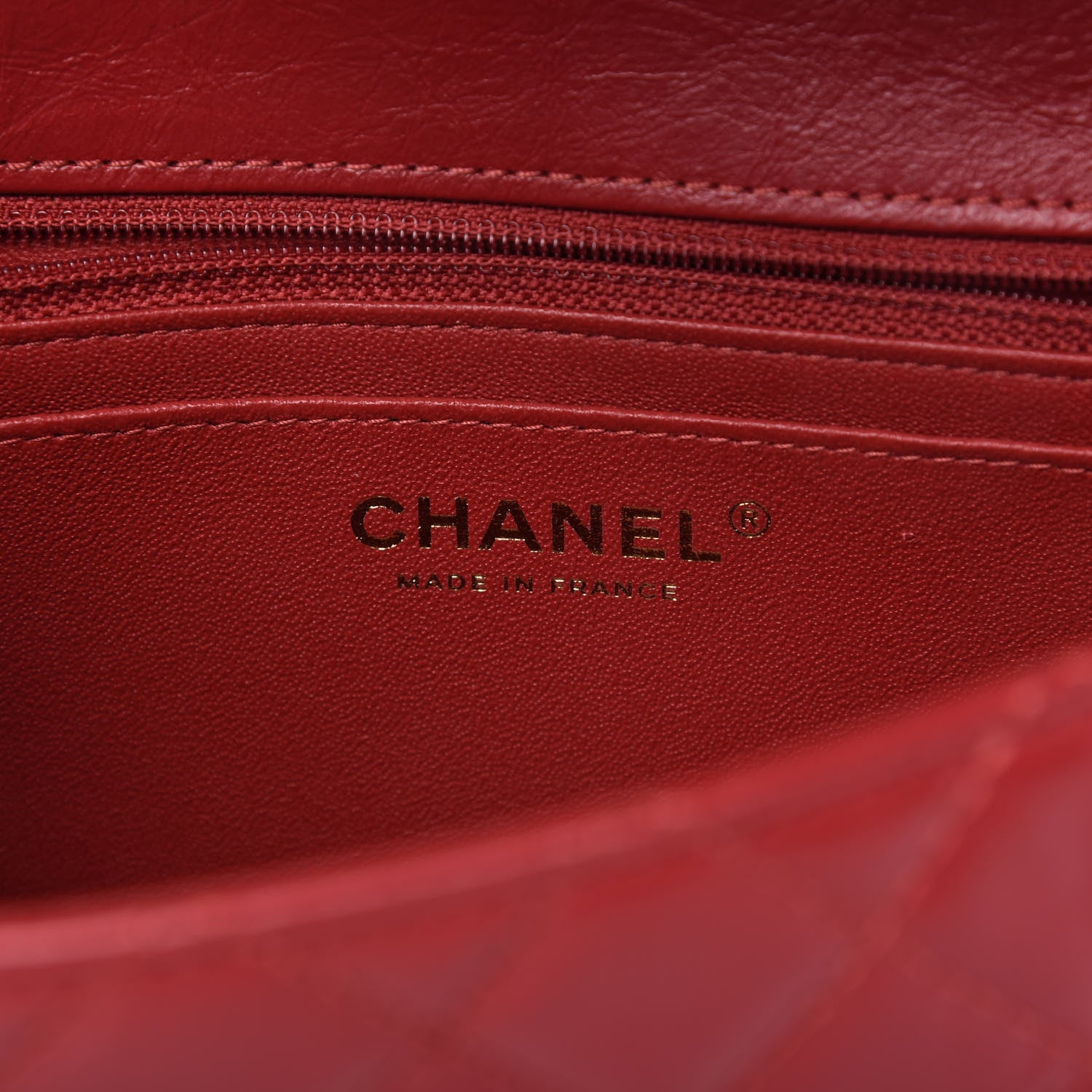 Chanel Aged Calfskin Quilted 2.55 Reissue Mini Flap Red 8 of 11
