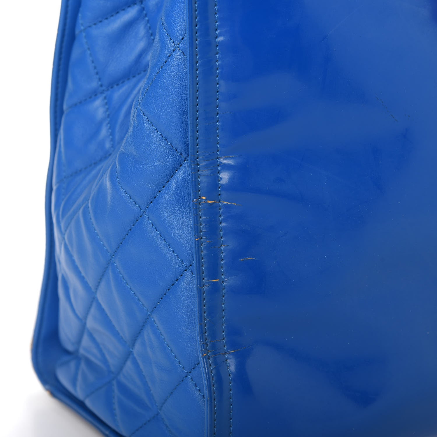 Chanel Vinyl Lipstick Tote Blue 12 of 15