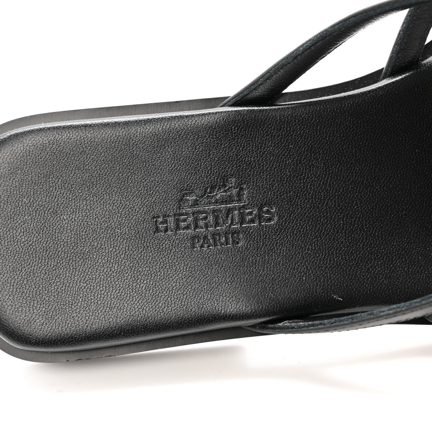 Hermes Calfskin Miss Sandals 36 Black 8 of 10