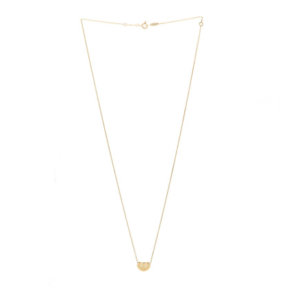 Tiffany 18K Yellow Gold 11mm Elsa Peretti Bean Pendant Necklace 3 of 4