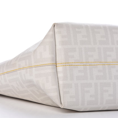 Fendi Zucca Spalmati Medium Roll Tote Bianco 8 of 9