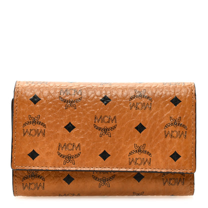 MCM Visetos Tri-Fold Wallet Cognac 1 of 6