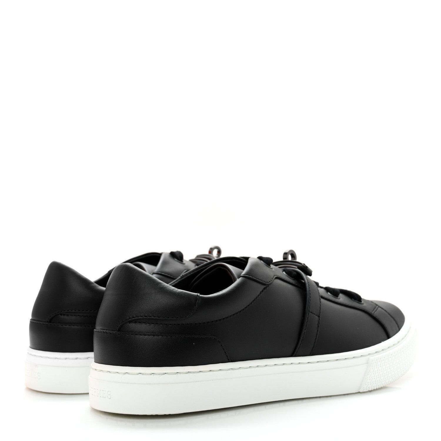 Hermes Calfskin Day Sneakers 38 Black 4 of 9
