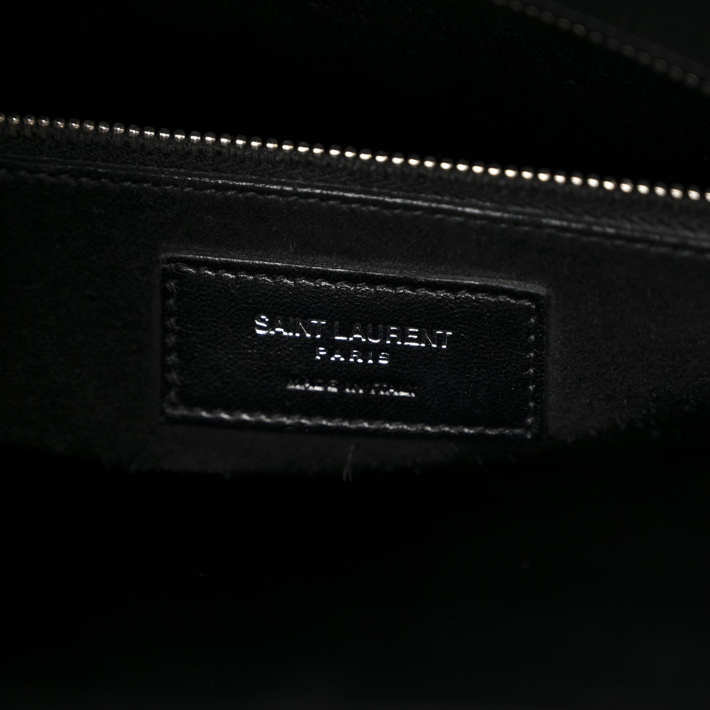 Calfskin Crocodile Embossed Small Sac de Jour Black