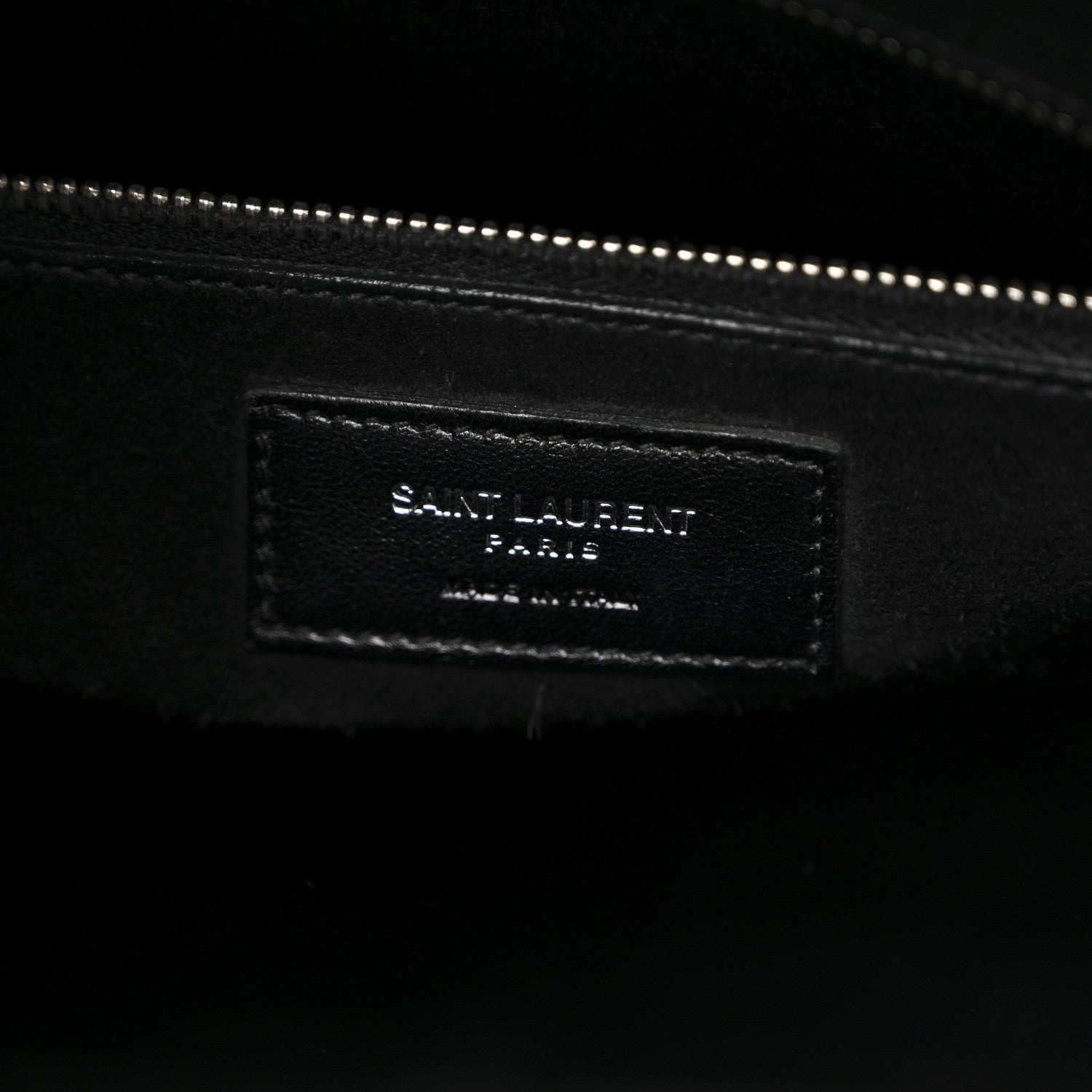 Saint Laurent Calfskin Crocodile Embossed Small Sac de Jour Black 6 of 9