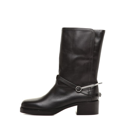 Christian Dior Soft Calfskin Diorider Boots 39 Black 1 of 9