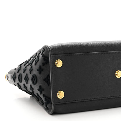 Louis Vuitton Calfskin Monogram Tufting On My Side Black 7 of 9