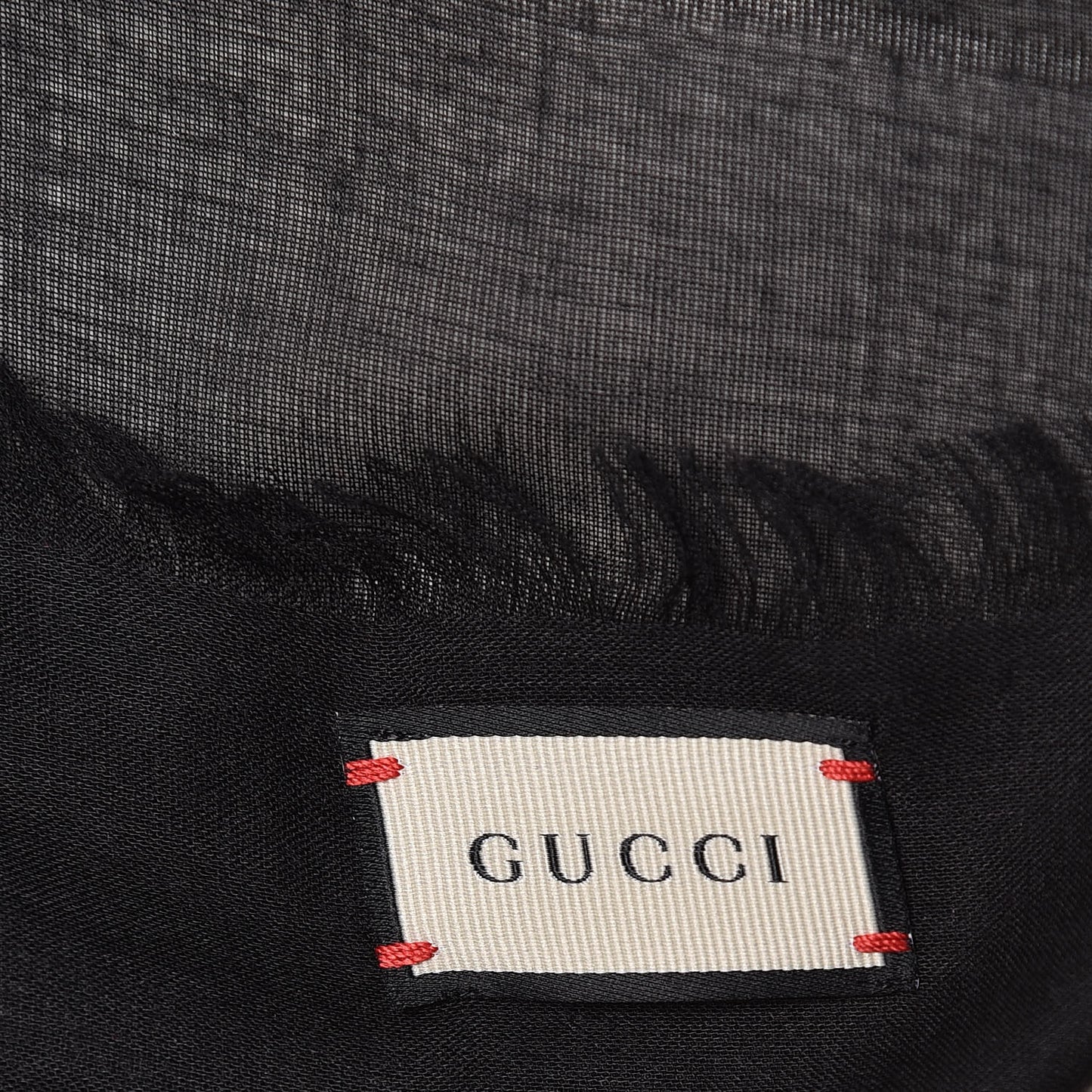 Modal Silk Coco Capitan Logo Square Scarf Black