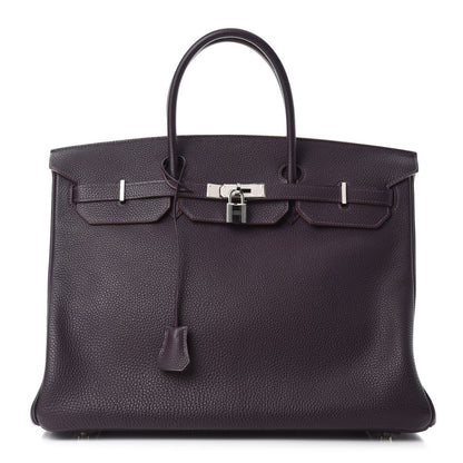 Hermes Togo Birkin 40 Raisin 1 of 10