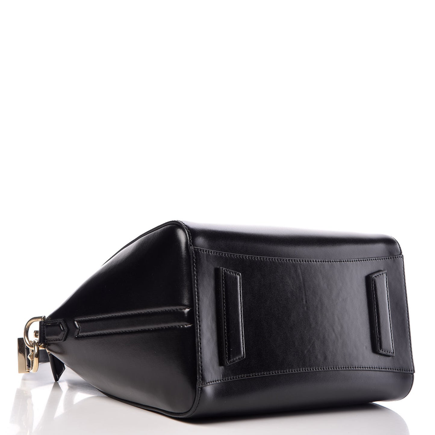 Shiny Lord Calfskin Small Antigona Black
