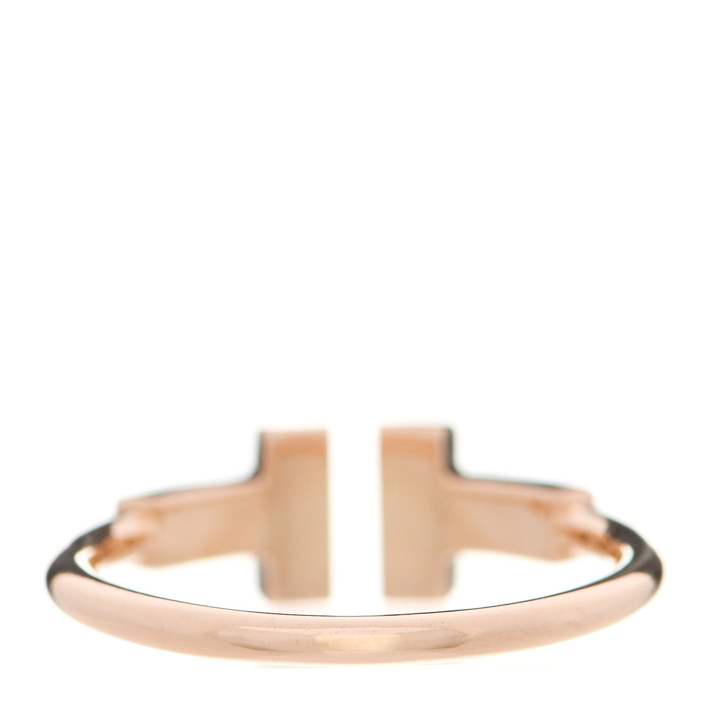 18K Rose Gold Diamond T Wire Ring 49 5
