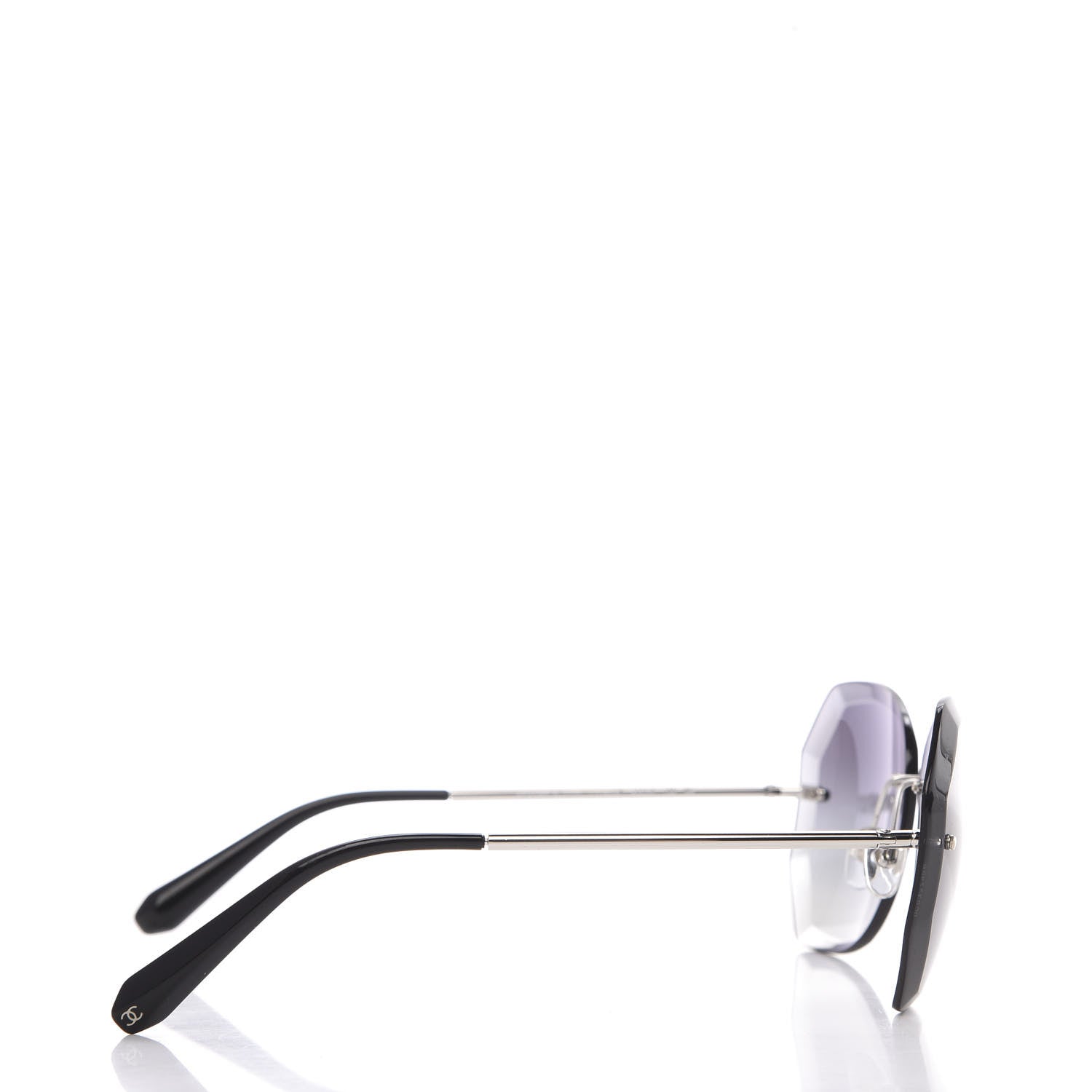 Chanel Metal Spring Round Sunglasses 4220 Silver 3 of 8