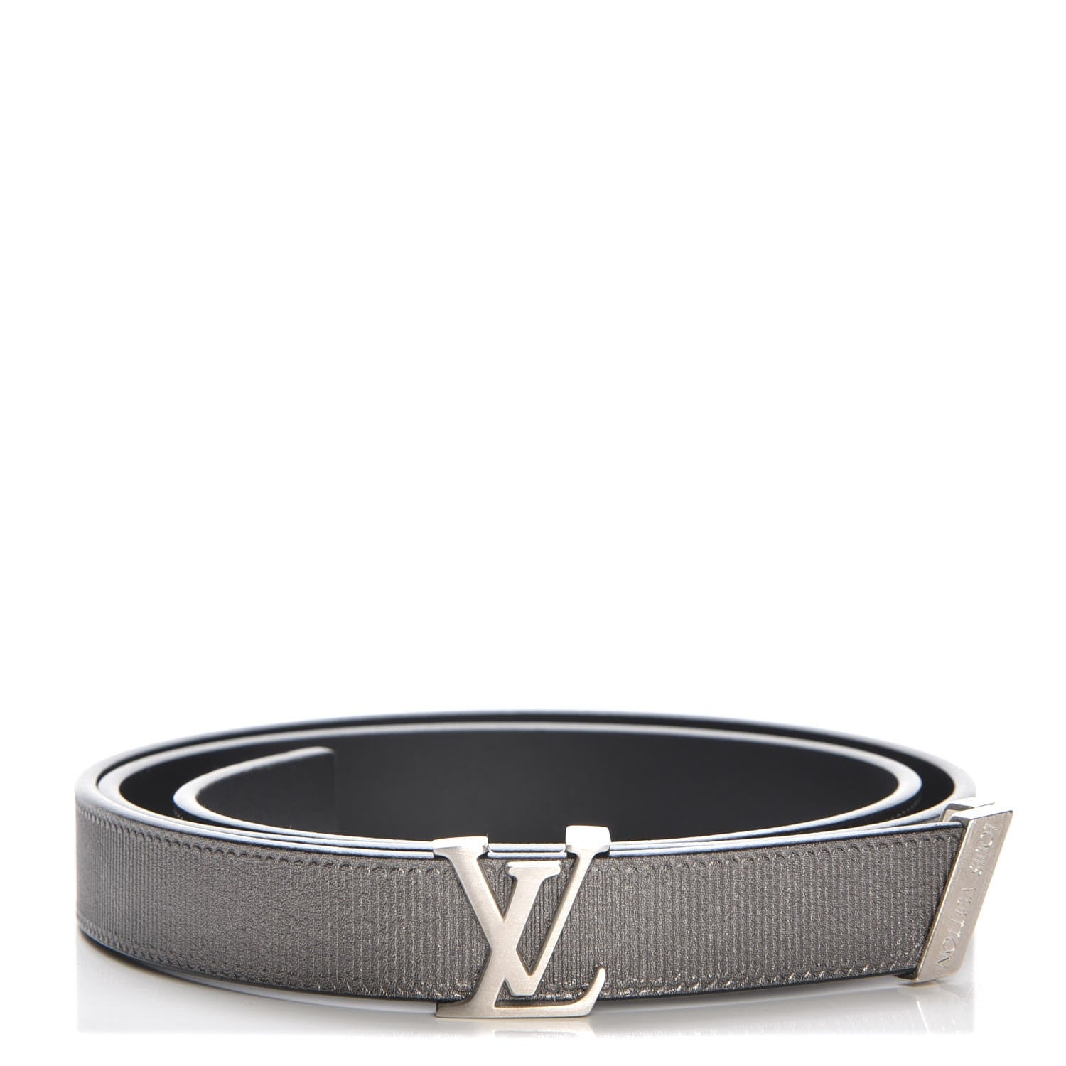Louis Vuitton Calfskin Embossed 20MM LV Initiales Belt 80 32 1 of 7