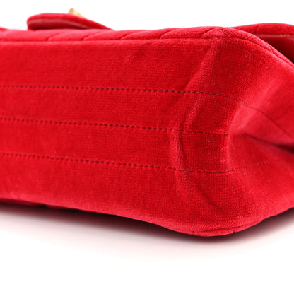 Chanel Velvet Chevron Quilted 2.55 Reissue 225 Flap Red 19 of 24