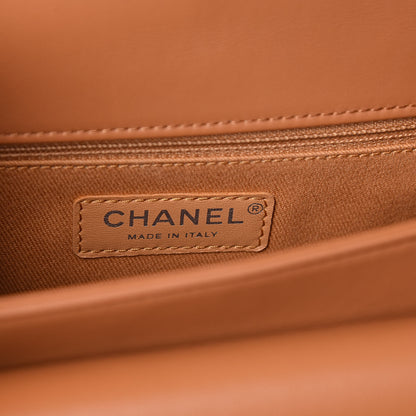 Chanel Calfskin Coco Eyelets Small Flap Bag Camel 6 of 10