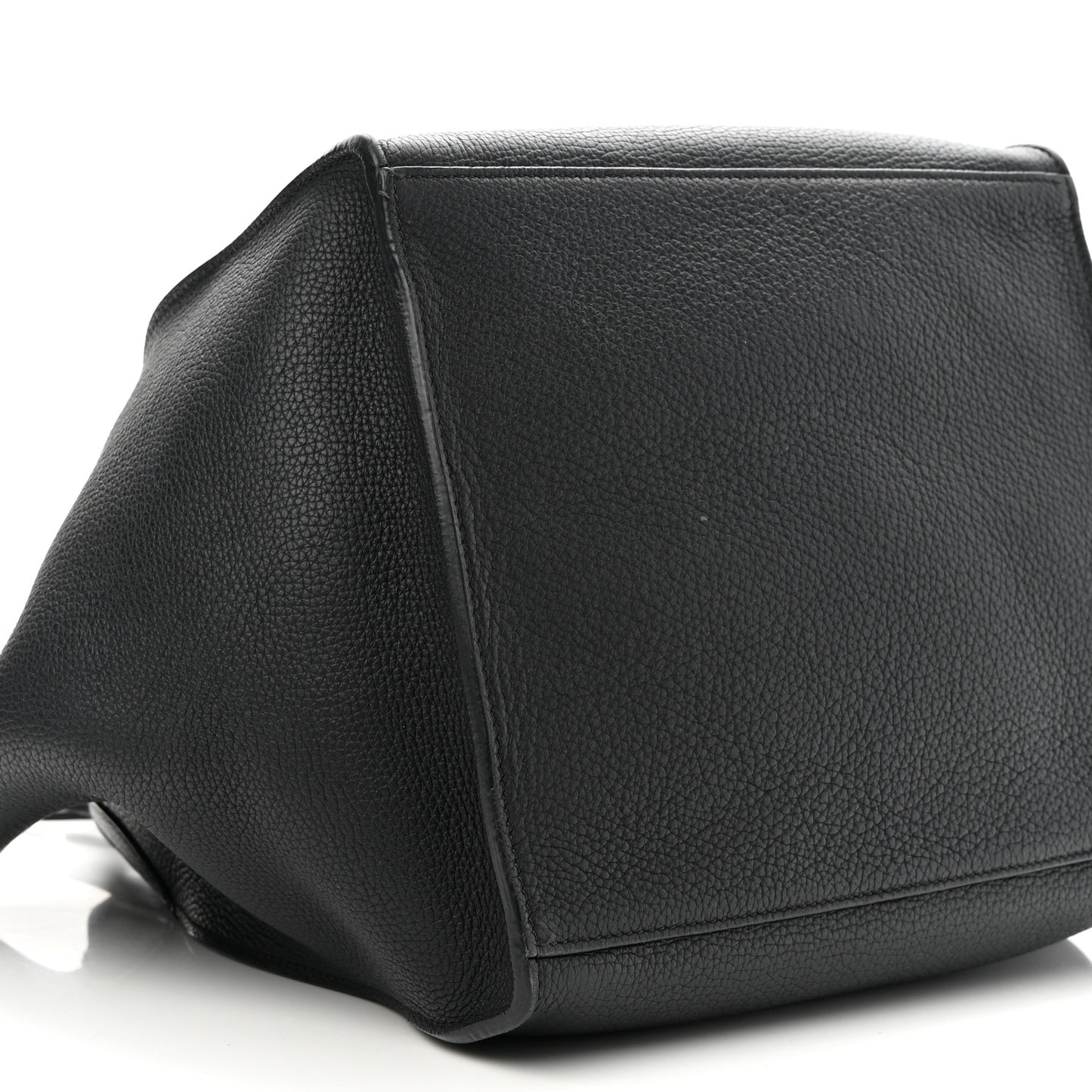 Supple Grained Calfskin Small Big Bag Black