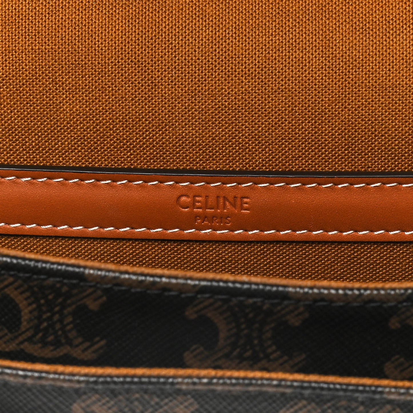Triomphe Canvas Folco Bag Tan