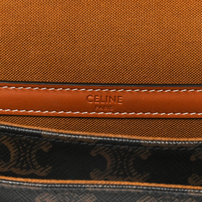 Celine Triomphe Canvas Folco Bag Tan 7 of 13