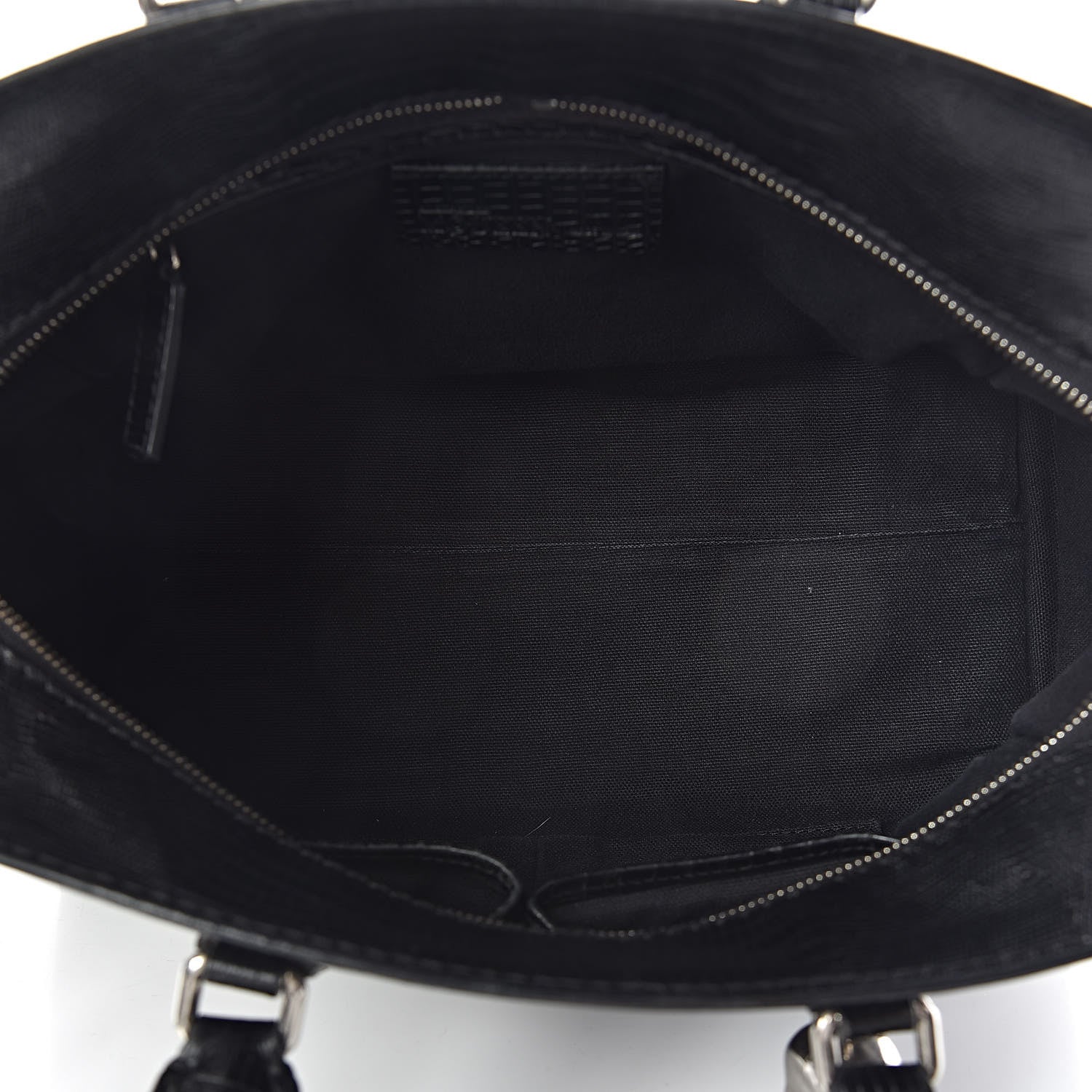 Alexander McQueen Calfskin Lizard Embossed Small Skull Padlock Zip Around Tote Black 5 of 12