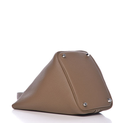 Hermes Taurillon Clemence Picotin Lock 18 PM Etoupe 4 of 10