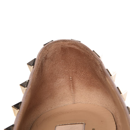 Valentino Garavani Patent Nappa Rockstud Ballerina Flats 38 Black Poudre 16 of 20
