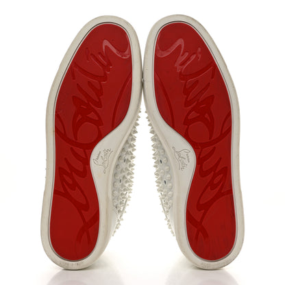 Christian Louboutin Calfskin Louis Spikes Flat Sneakers 44 White 42.5 White 5 of 7
