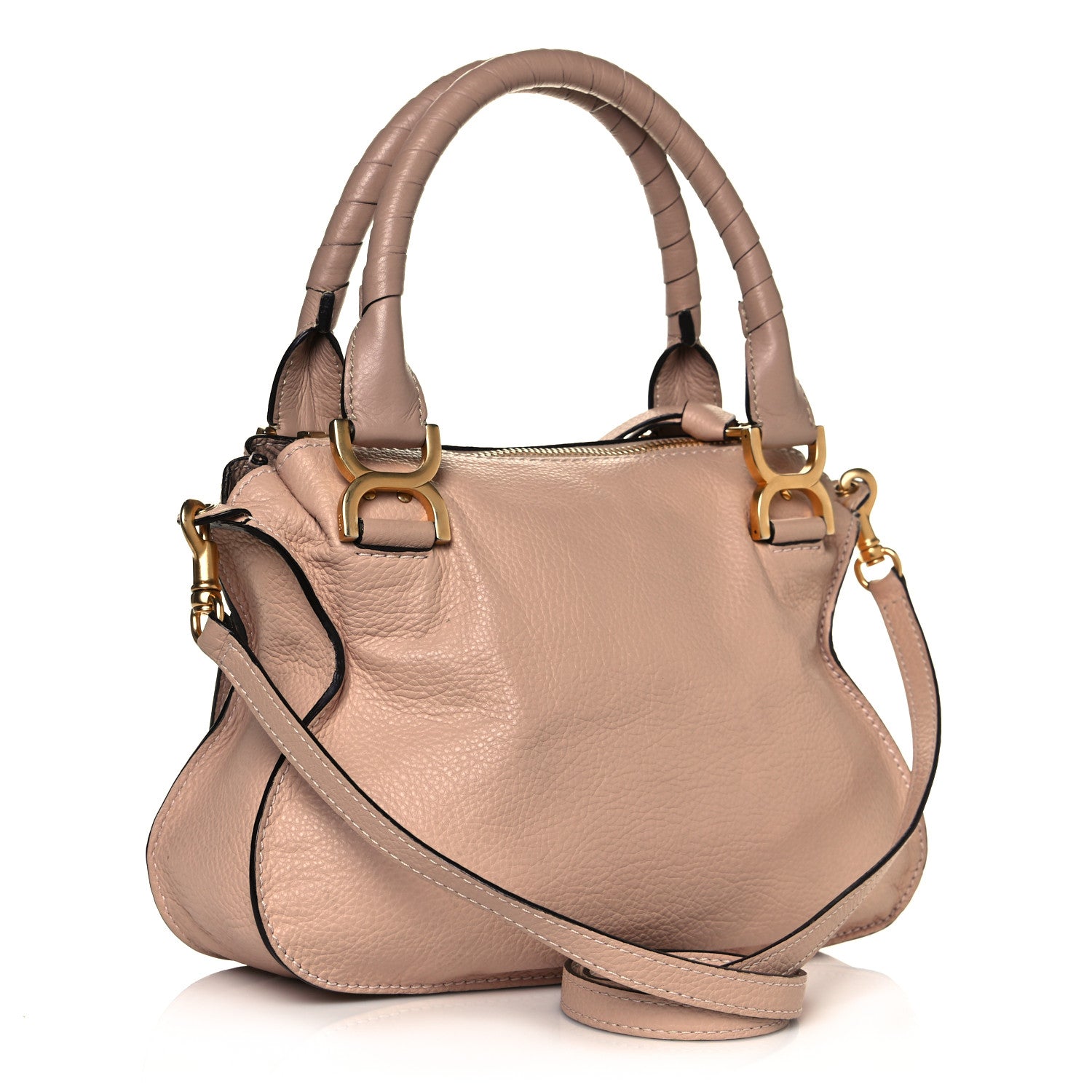 Chloe Calfskin Medium Marcie Satchel Pale Pink 3 of 18