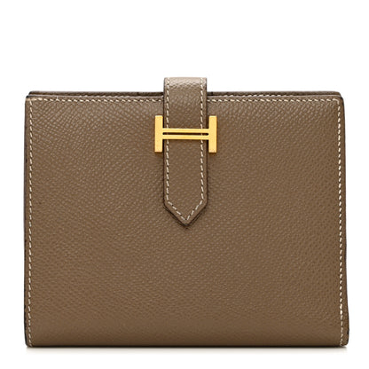 Hermes Epsom Bearn Compact Wallet Etoupe 1 of 9