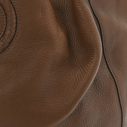 Gucci Pebbled Calfskin Medium Twill Tote Brown 12 of 14
