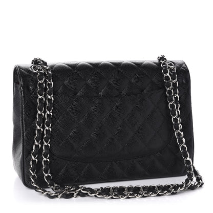 Chanel Caviar Quilted Jumbo Double Flap Black 4 of 11