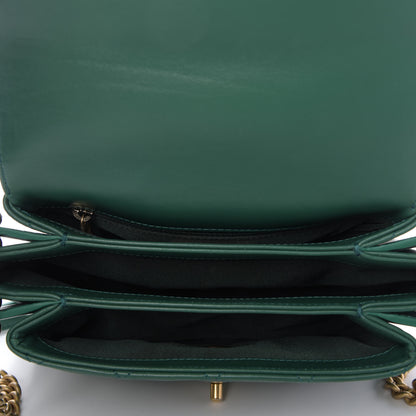 Chanel Calfskin Quilted Envelope Flap Green 5 of 9