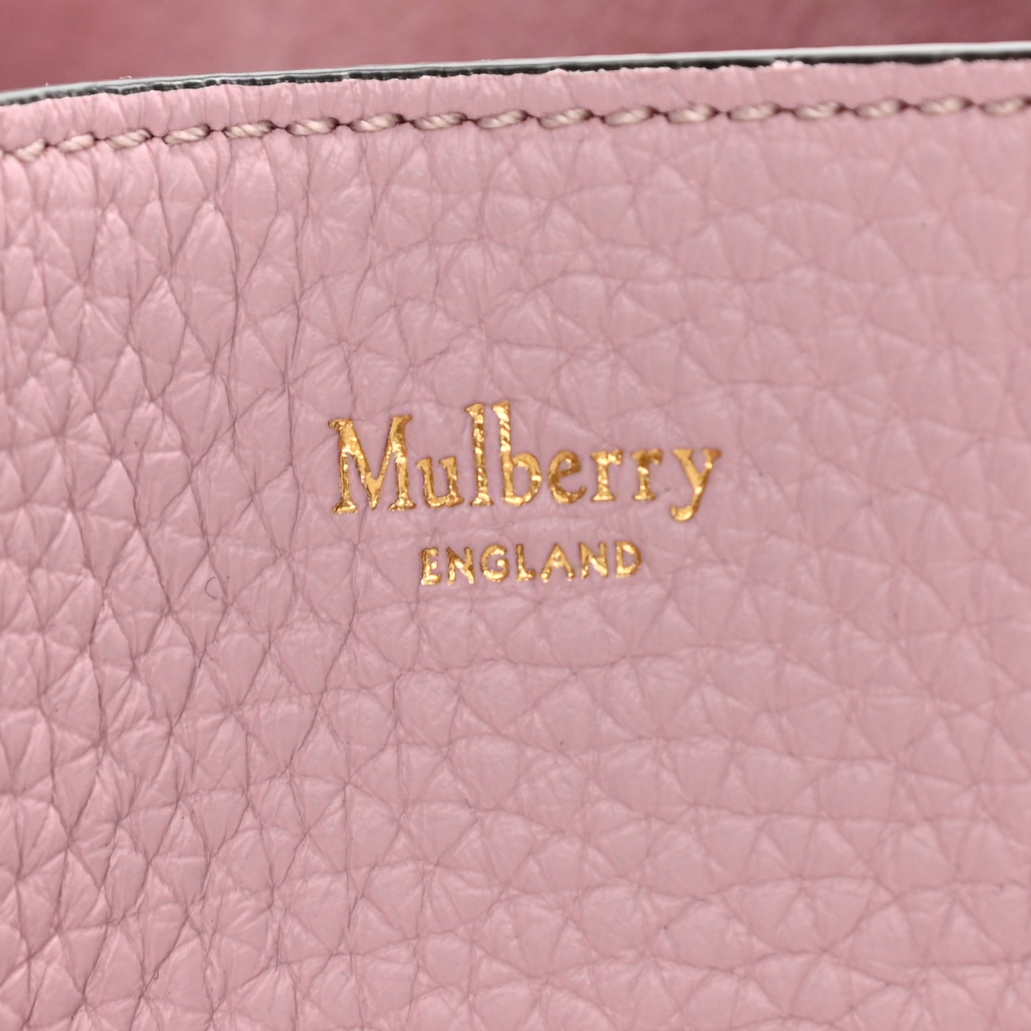 Heavy Grain Calfskin Small Millie Tote Pink