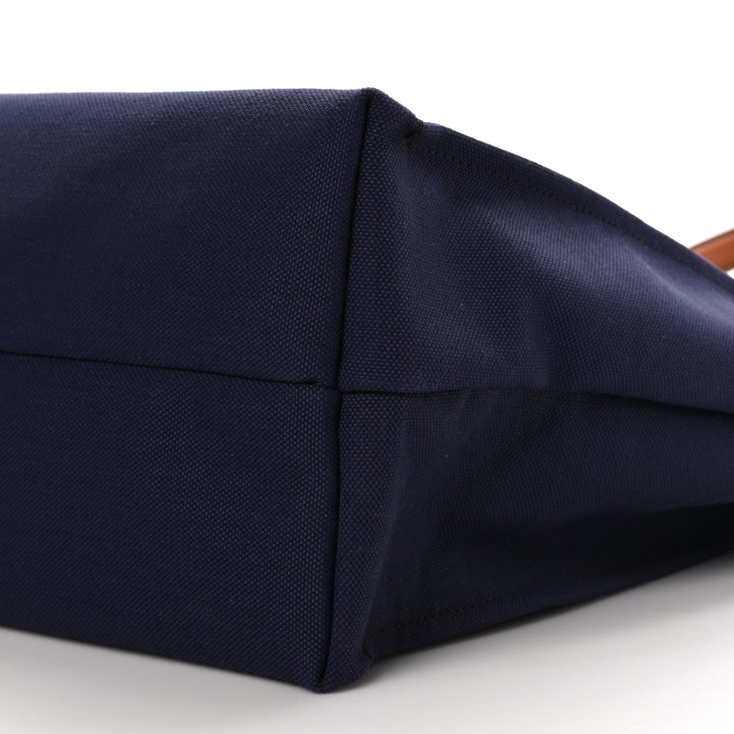 Salvatore Ferragamo Canvas 1927 Signature Tote Navy Brown 9 of 9