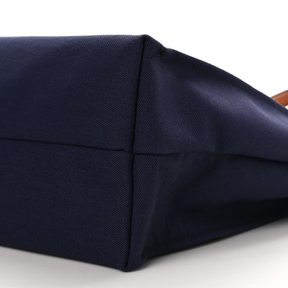 Salvatore Ferragamo Canvas 1927 Signature Tote Navy Brown 9 of 9