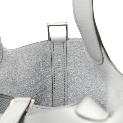 Hermes Taurillon Clemence Picotin Lock 18 PM Bleu Pale 7 of 11