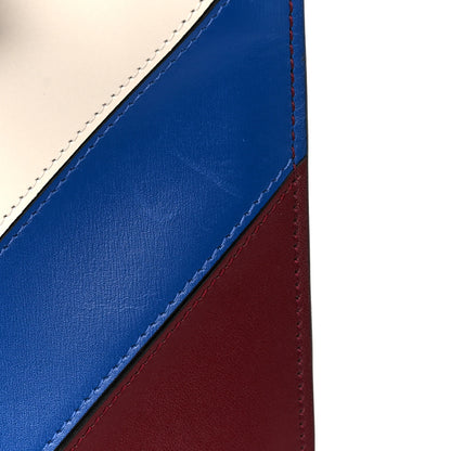 Louis Vuitton Calfskin Monogram City Steamer MM Blue Burgundy White 15 of 16