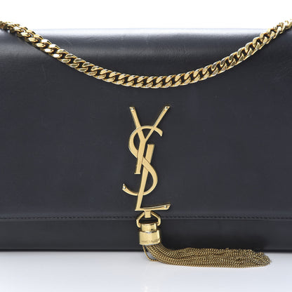 Saint Laurent Smooth Calfskin Medium Classic Monogram Kate Tassel Satchel Black 7 of 15