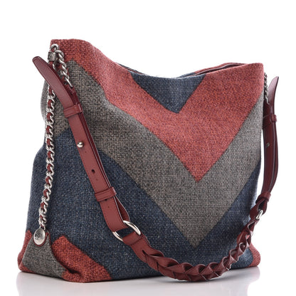 Chanel Canvas Chevron Braided With Style Hobo Multicolor 3 of 11