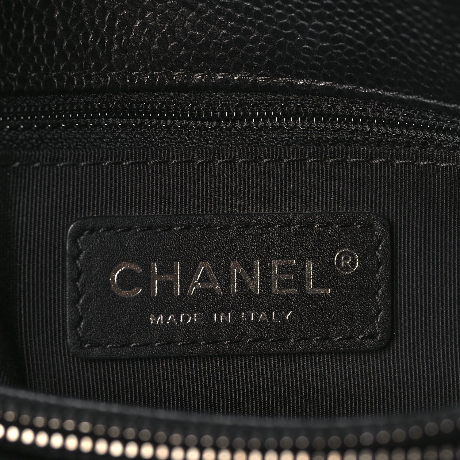 Chanel Caviar Quilted City Shopping Tote Black 7 of 12