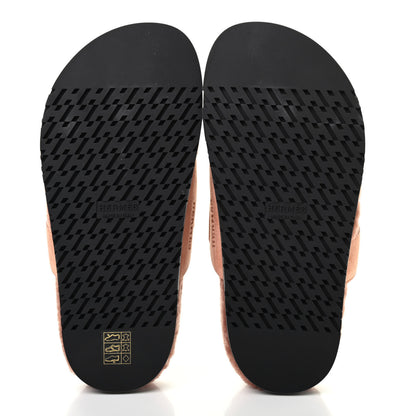 Hermes Suede Goatskin Woolskin Womens Chypre Sandals 36.5 Rose Aube 5 of 8
