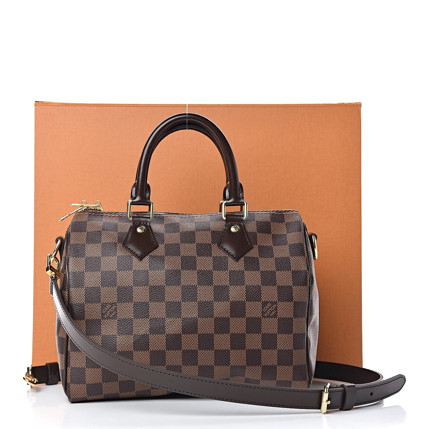 Damier Ebene Speedy Bandouliere 25
