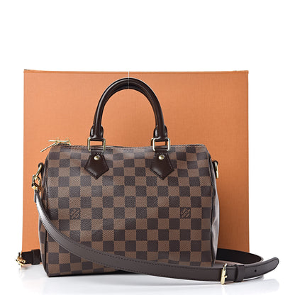 Louis Vuitton Damier Ebene Speedy Bandouliere 25 12 of 12