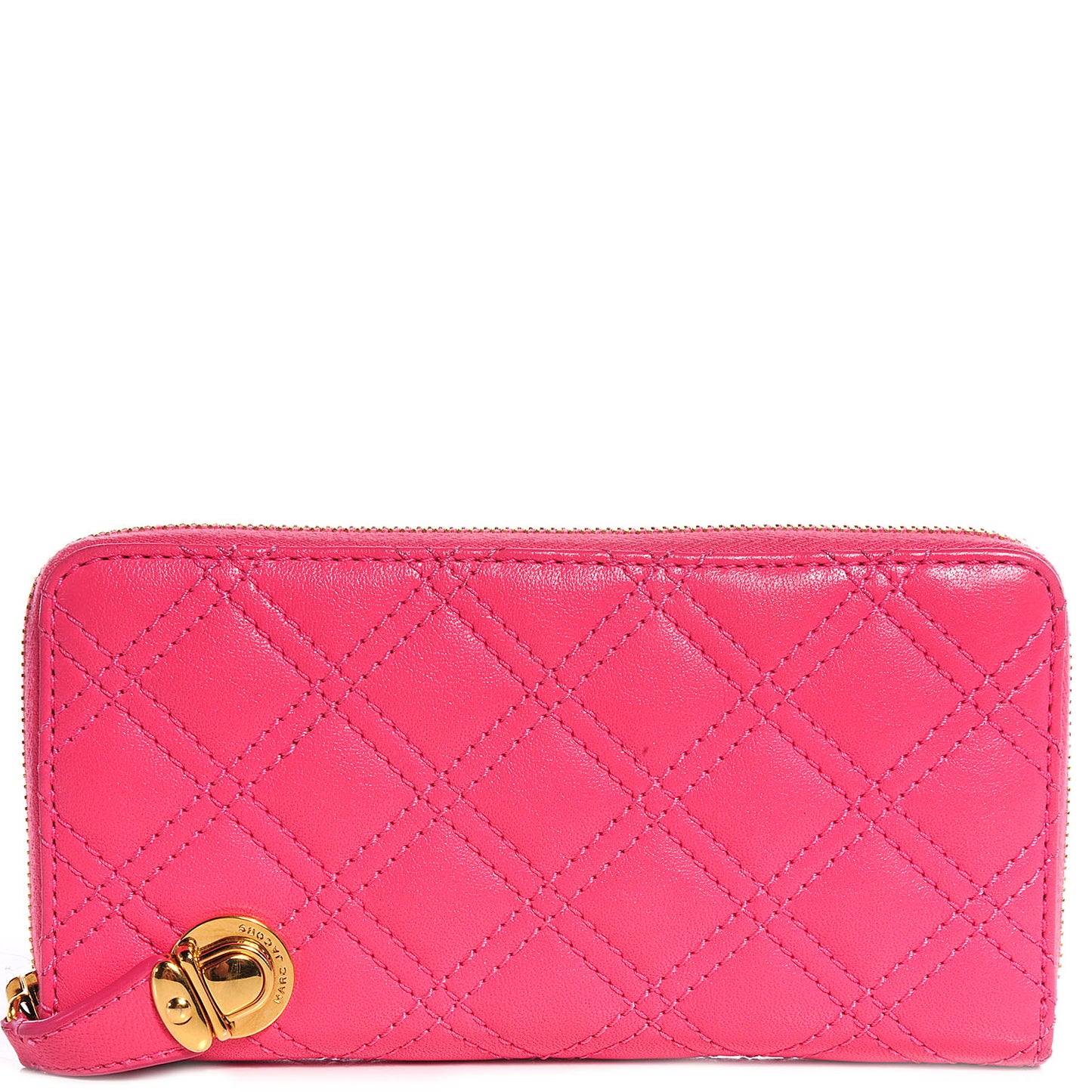 Lambskin Quilted The Deluxe Zip Wallet Bubble