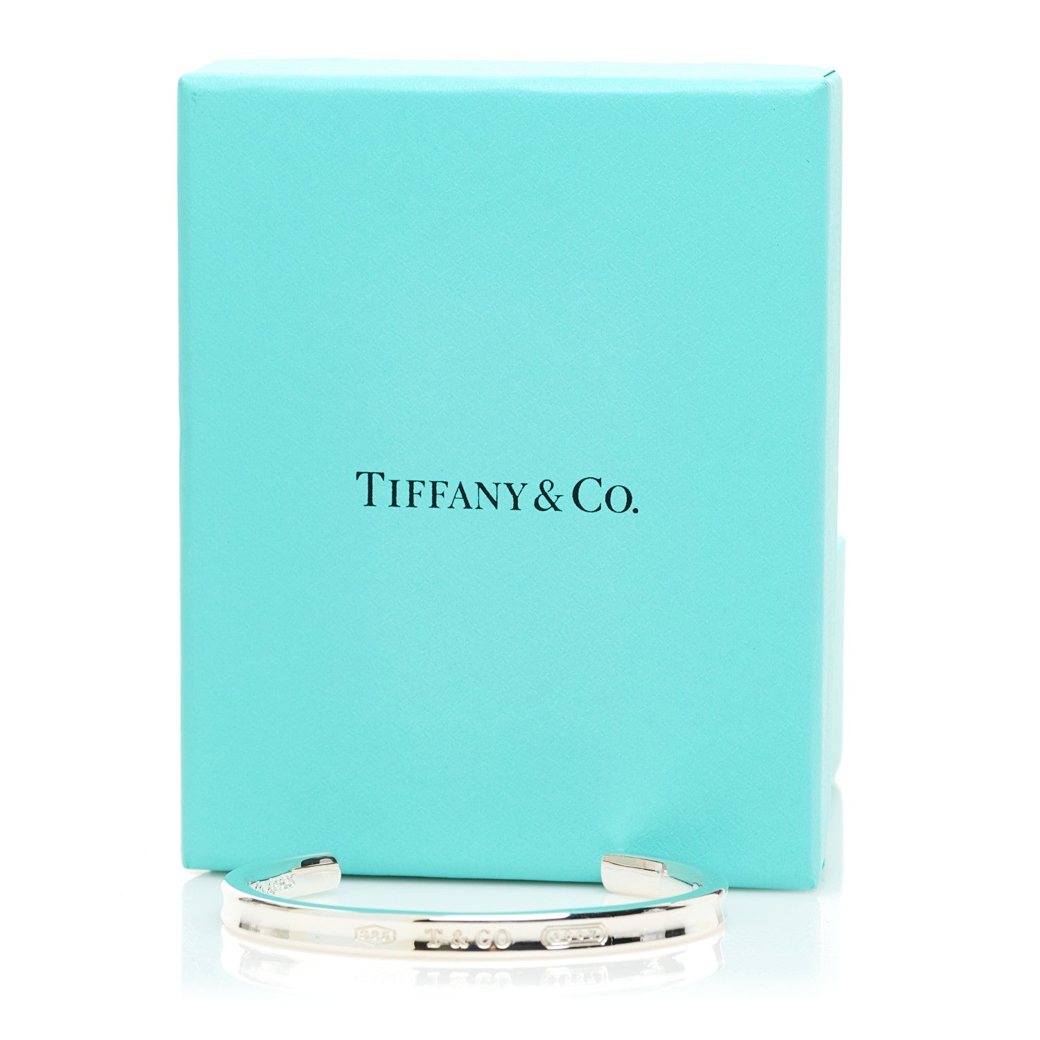 Tiffany Sterling Silver Narrow 1837 Cuff Bracelet 4 of 4