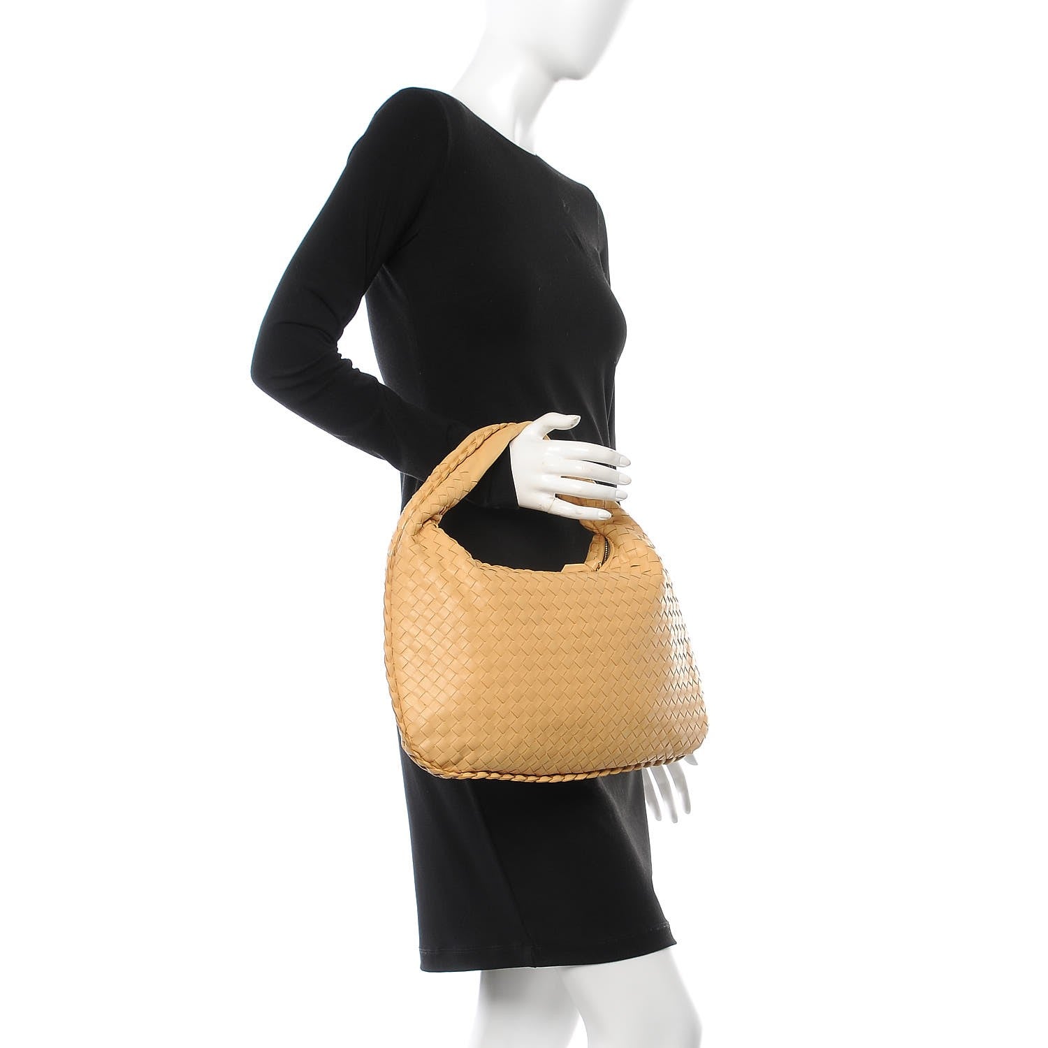 Bottega Veneta Nappa Intrecciato Medium Veneta Hobo Beige 2 of 8
