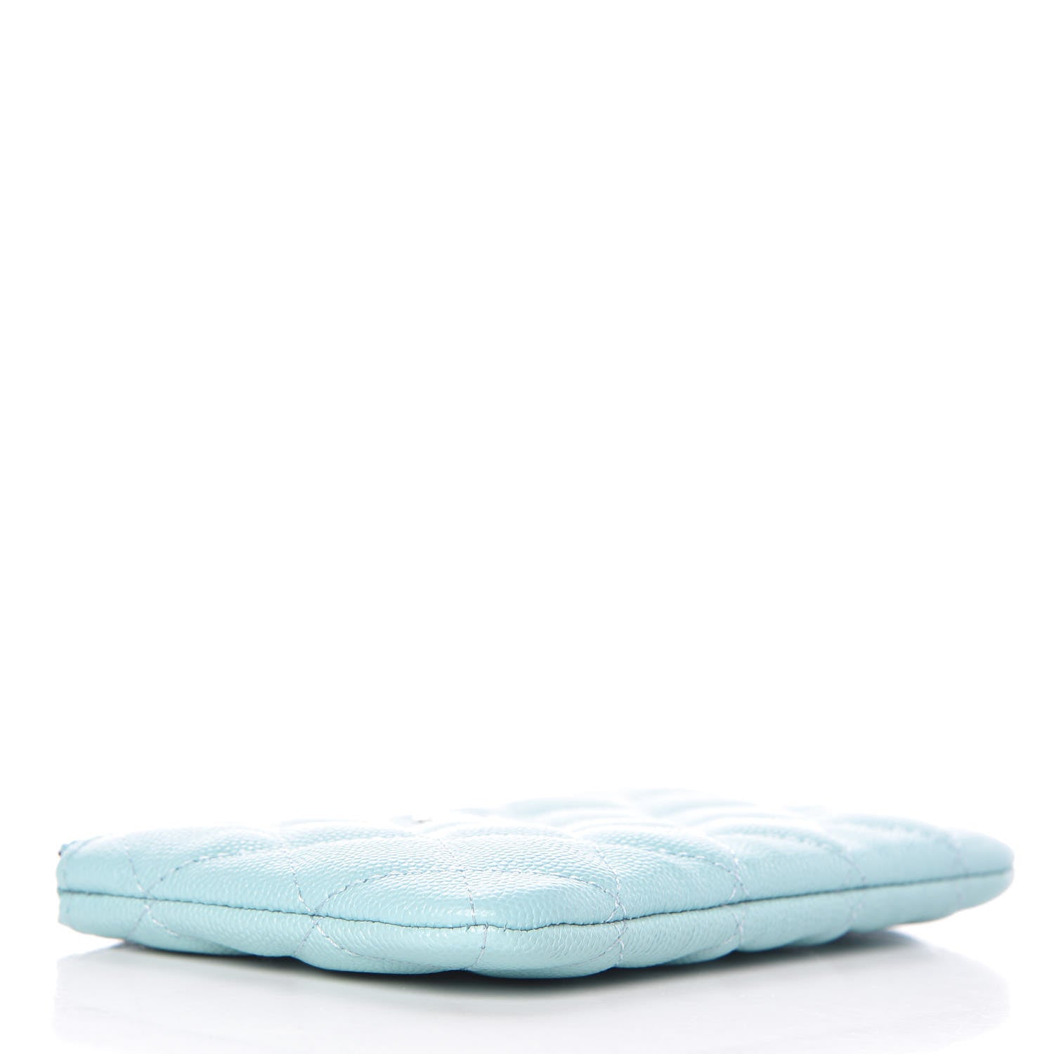 Chanel Caviar Quilted Small Cosmetic Case Light Blue 4 of 9
