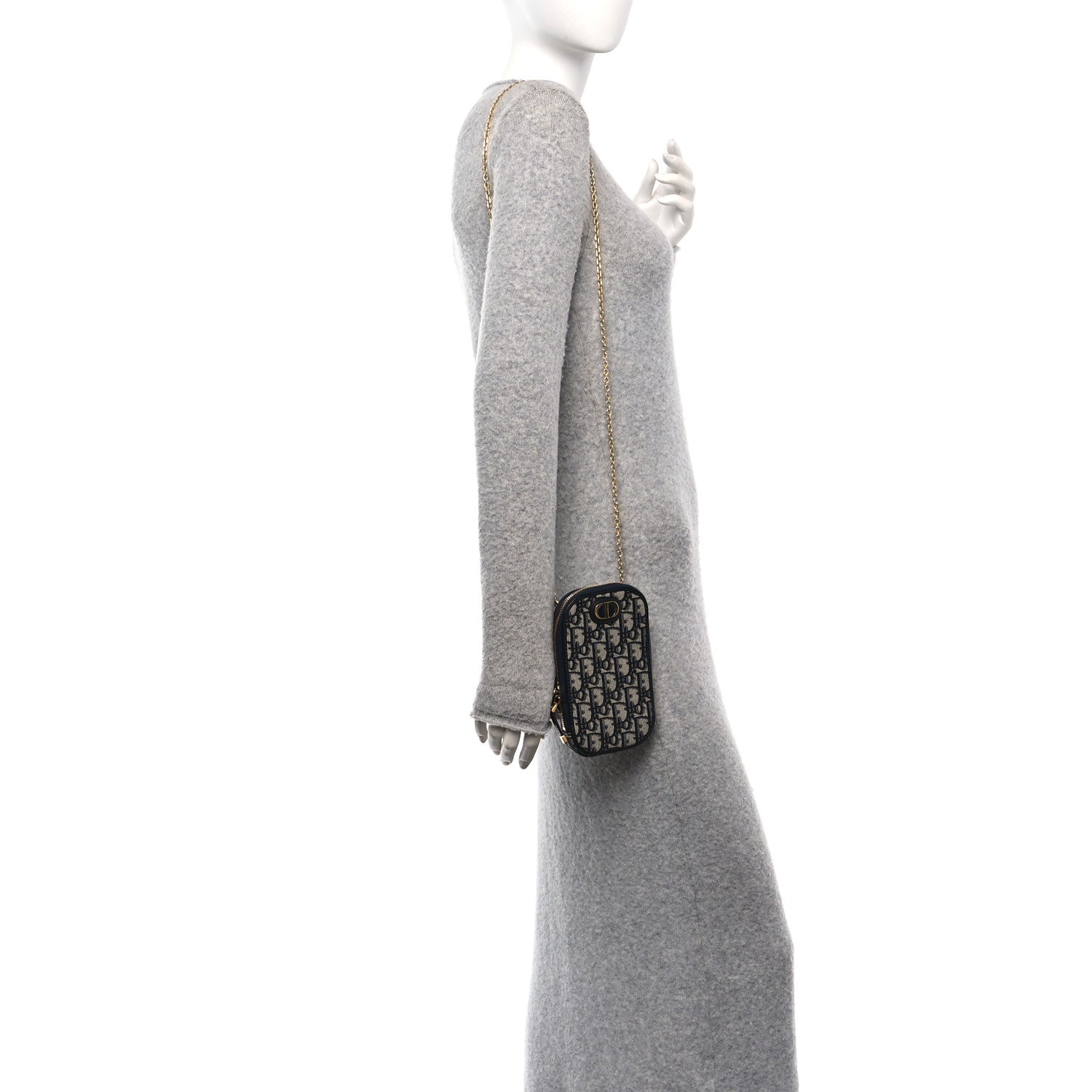 Christian Dior Oblique 30 Montaigne Phone Holder Blue 2 of 11