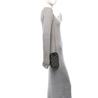 Christian Dior Oblique 30 Montaigne Phone Holder Blue 2 of 11