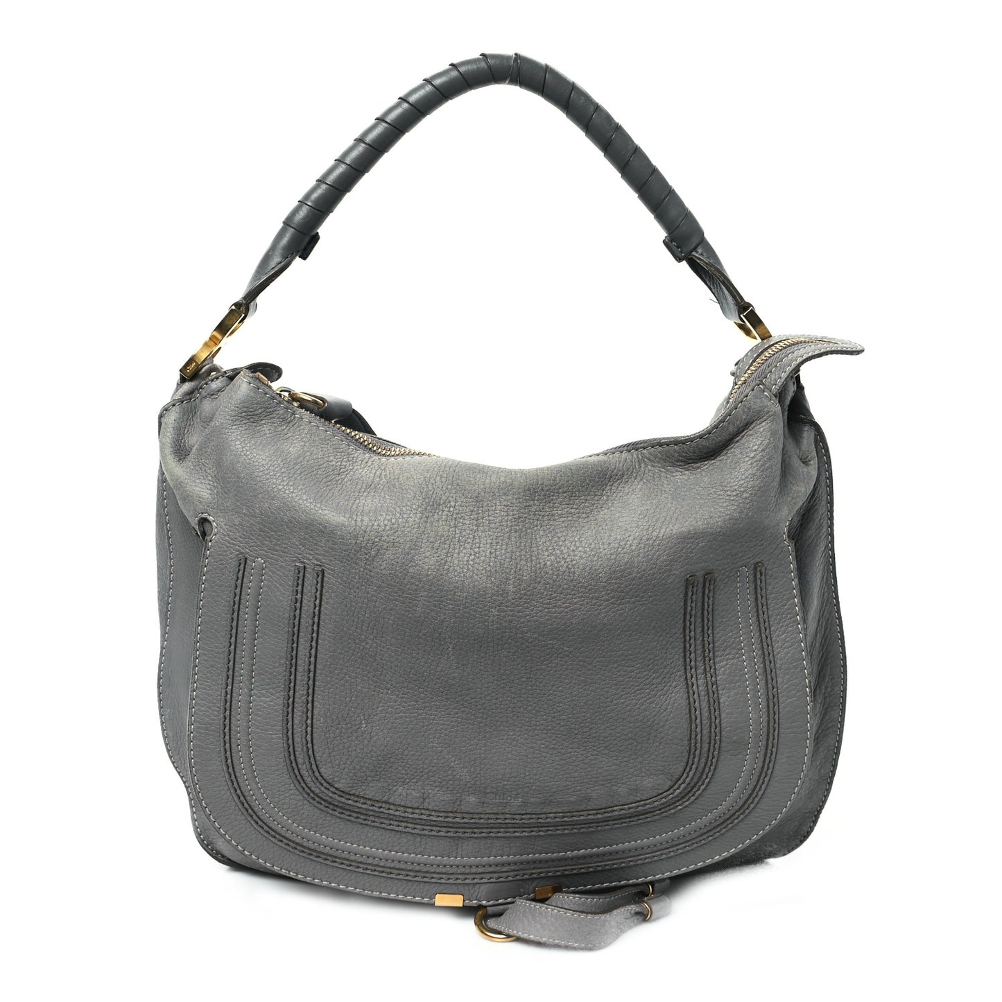 Calfskin Large Marcie Hobo Stone